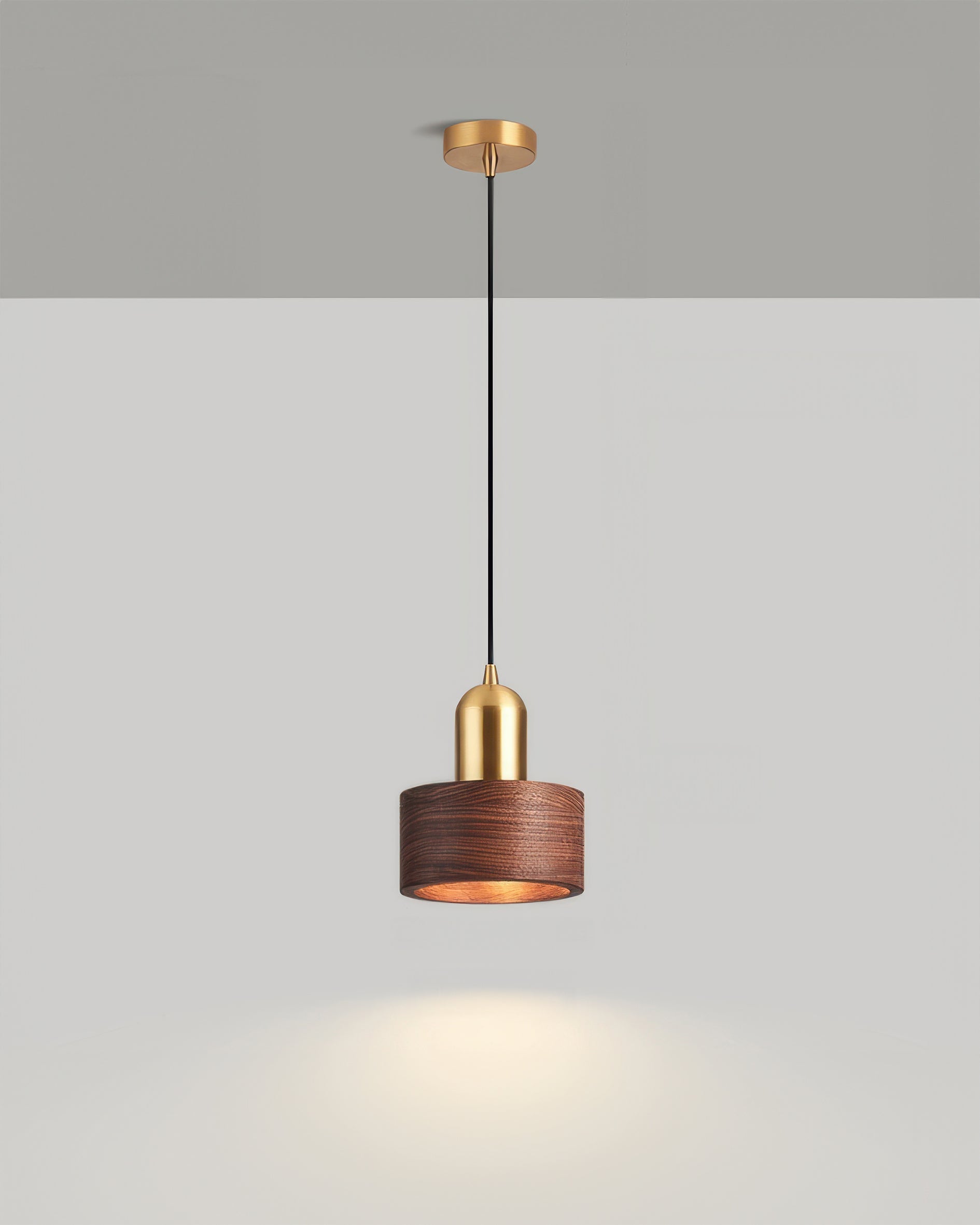 Cylinder Pendant Light Fixture Hanging Lamp Japanese Style