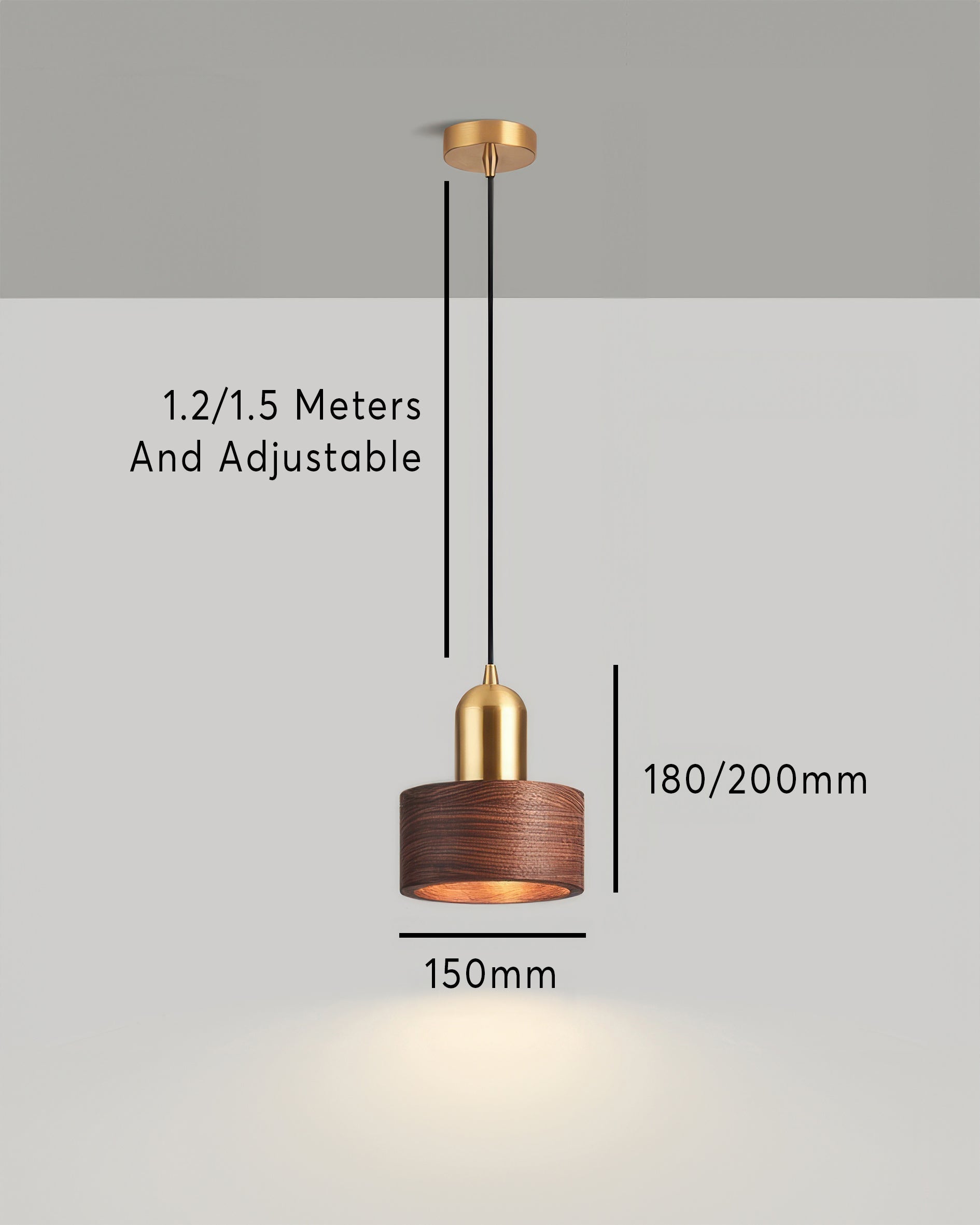 Luminária Pendente em Círculo Estilo Japonês