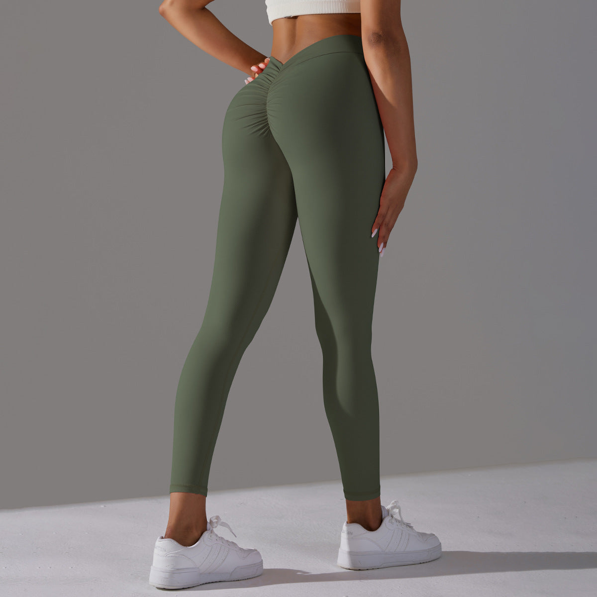 V-Back High Waisted Leggings