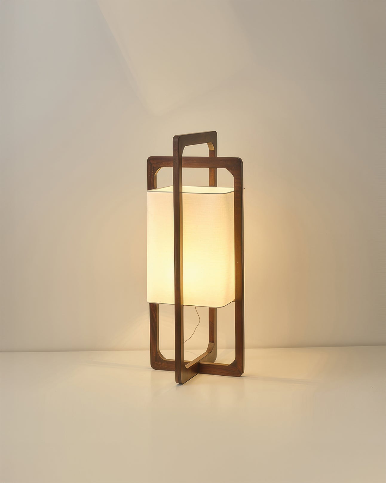 Lampada da terra giapponese in legno Retro Zen