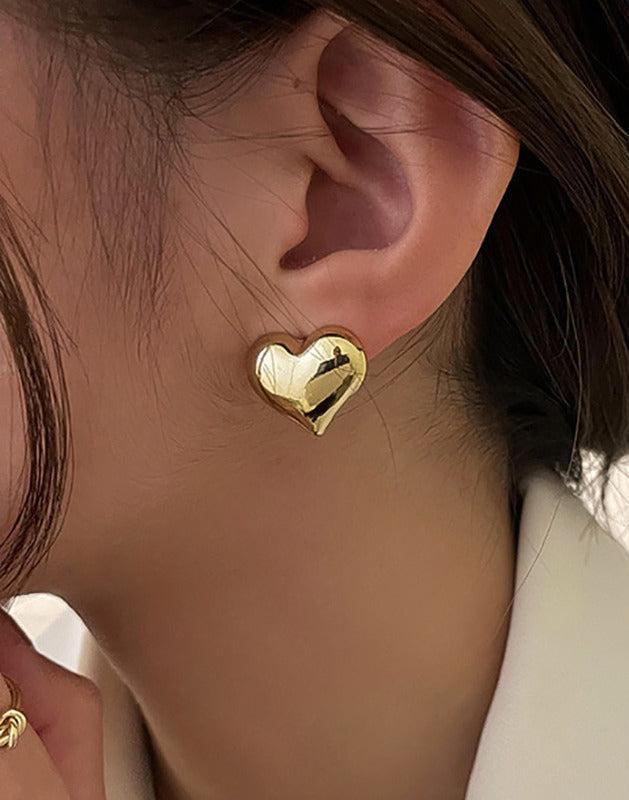 Boucles d'oreilles à tige en forme de cœur Adore Me