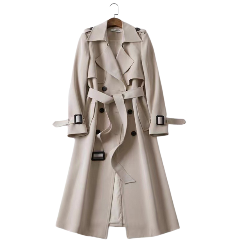 Fiona British style autumn trenchcoat/jacket with double buttons