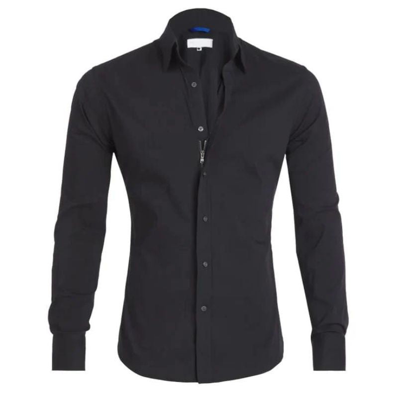 Alejandro™ | Wrinkle-free Shirt with Zipper