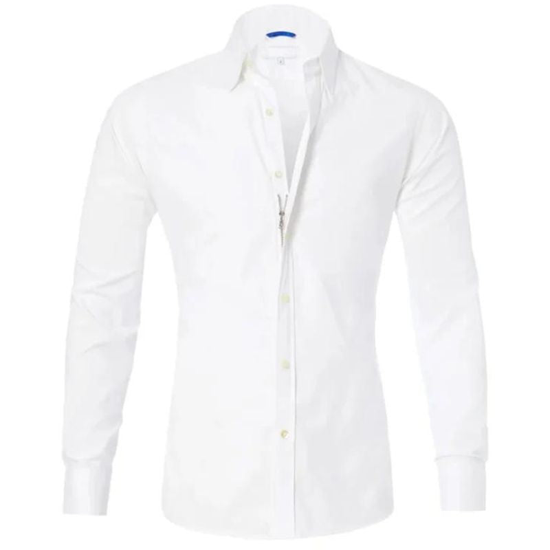 Fabian™  Wrinkle-free zip-up shirt