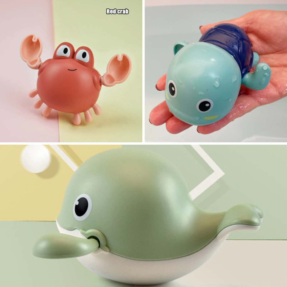 Bath Buddies™ - Bath with cute sea creatures - swimming buddies