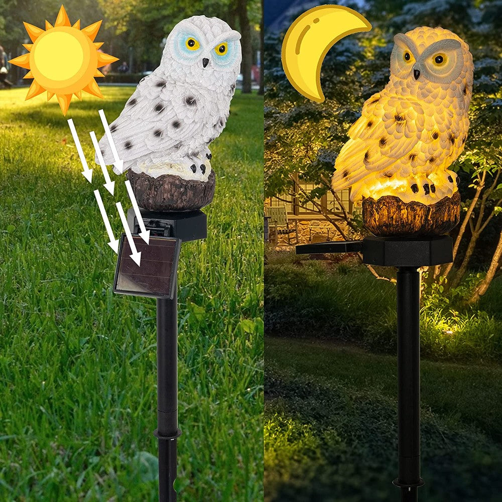 Owlight – Solar-Gartenleuchte mit dekorativem Mast