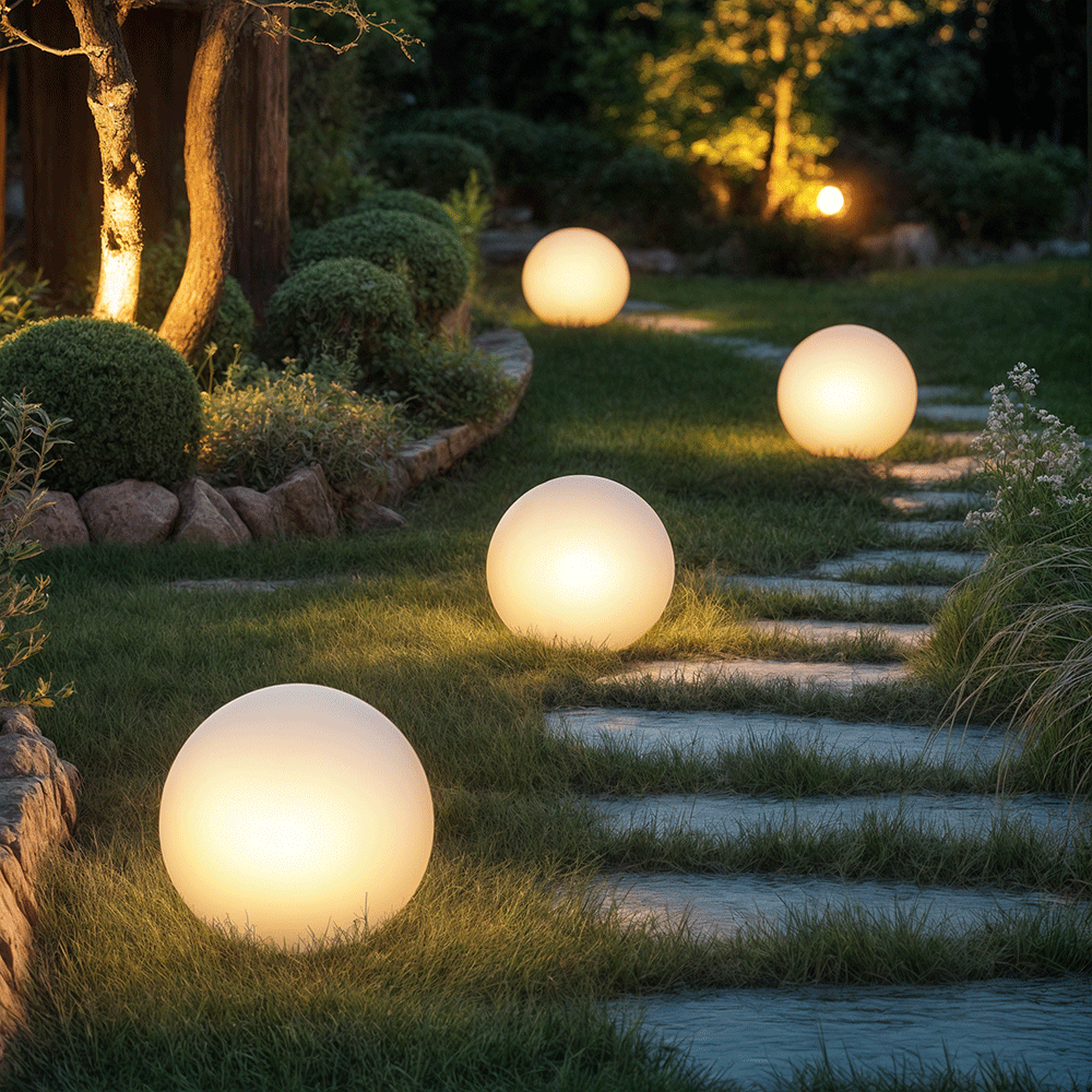 Lámparas LED de bola para jardín