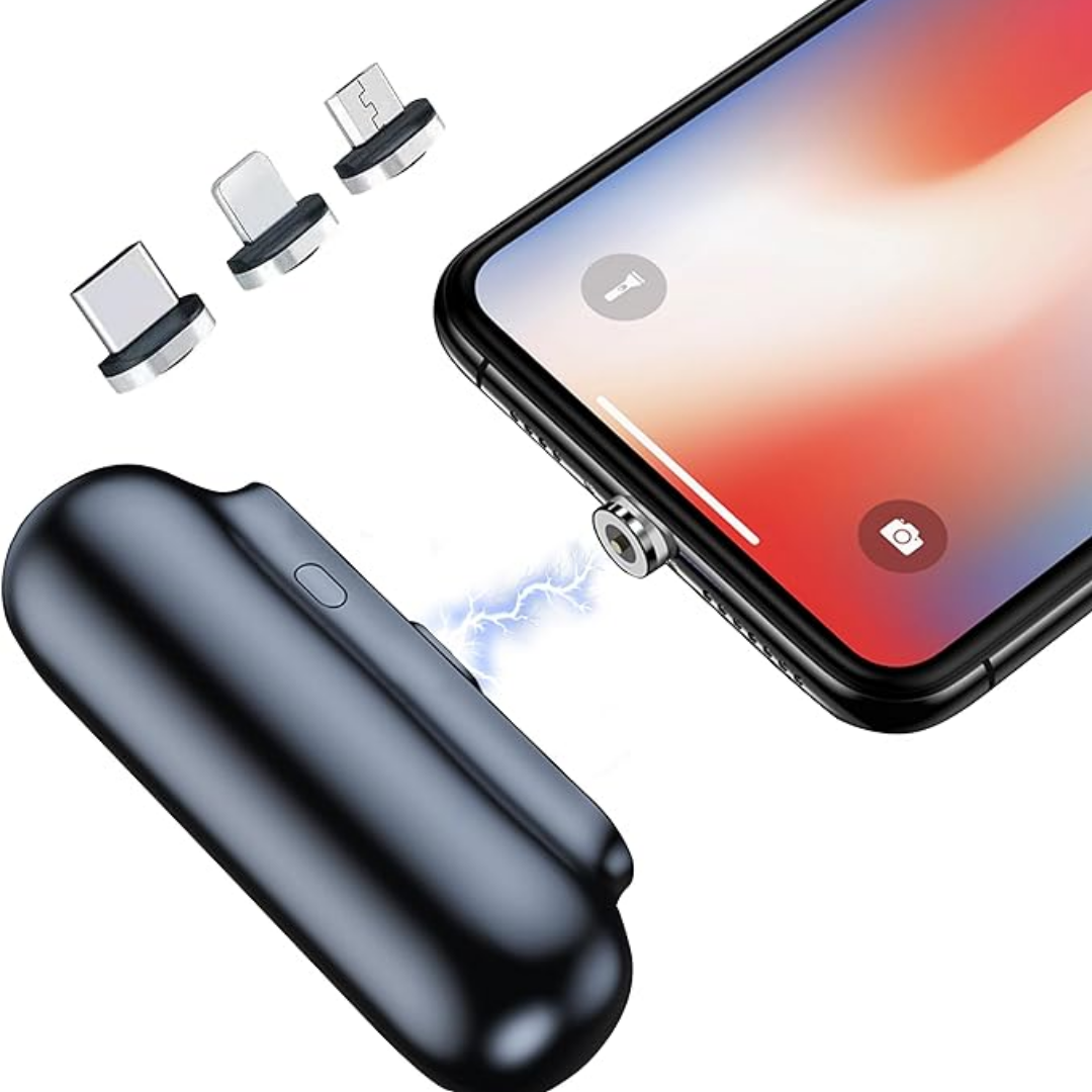 Universelles Magnetisches Mini-Powerbank – Immer aufgeladen, überall!