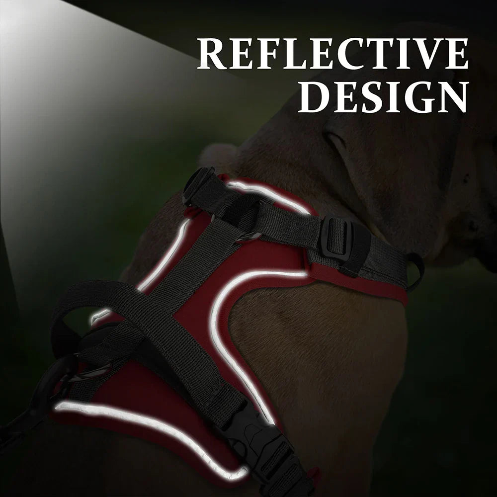 Pawfey Agile Dog Harness with Reflective Design and Strong Handle