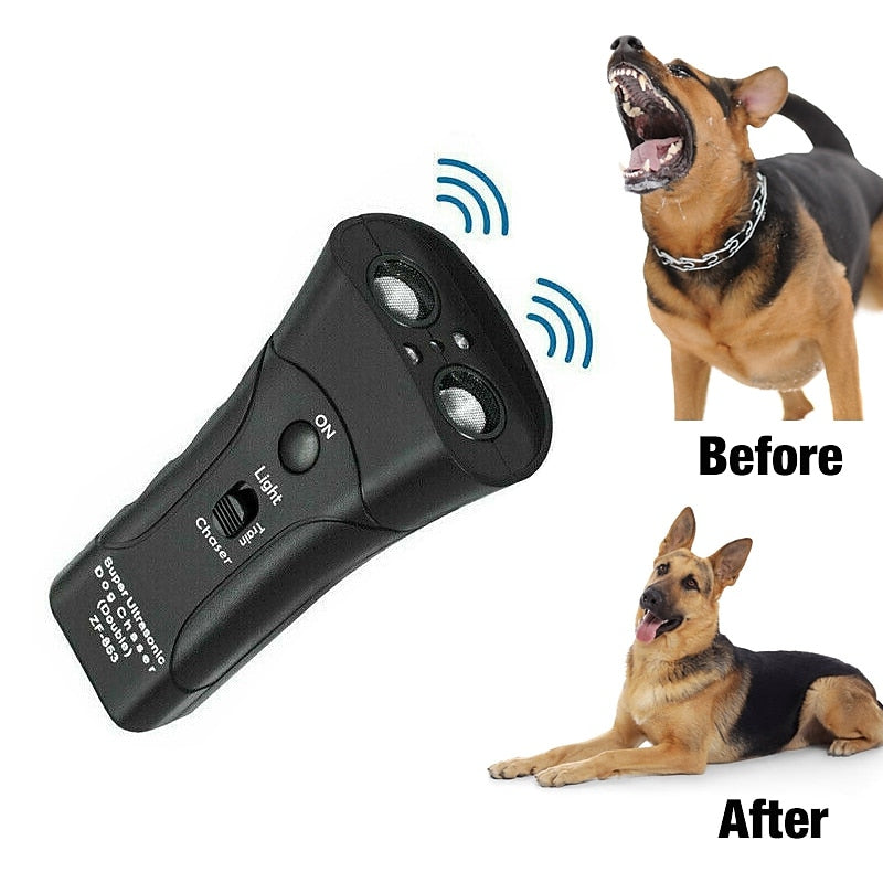 New Ultrasonic Dog Chaser - Aggressive Attack Repeller and Trainer