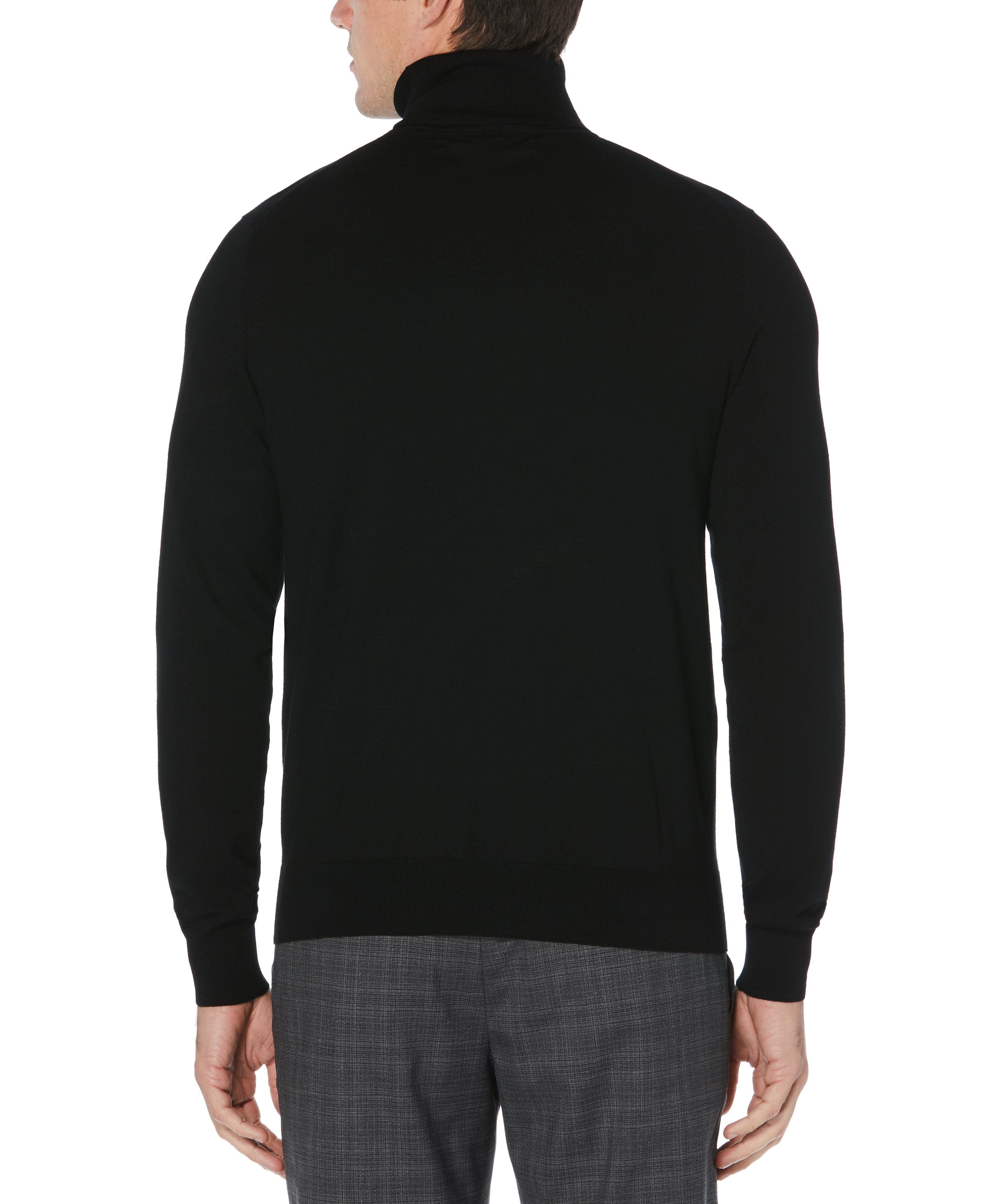 Solid Tech Knit Turtleneck Sweater