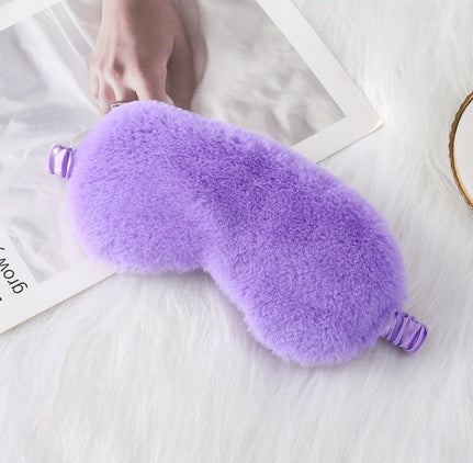 Máscara de peluche para dormir