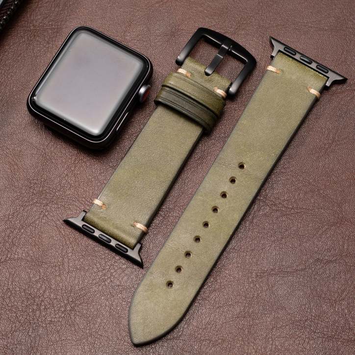 Premium italienskt läder Apple Watch-armband