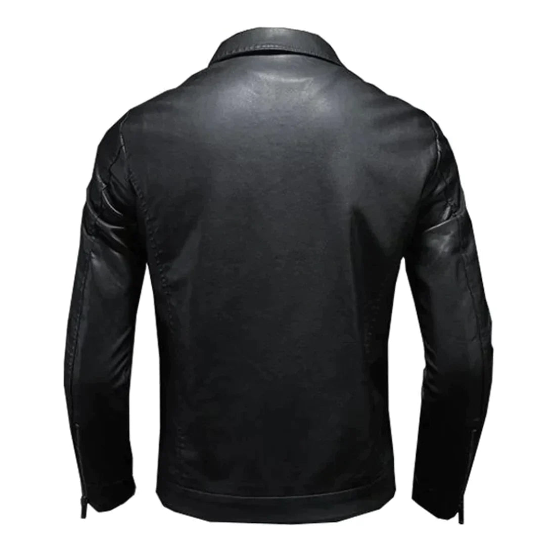 Dario - Trendy leather jacket for men