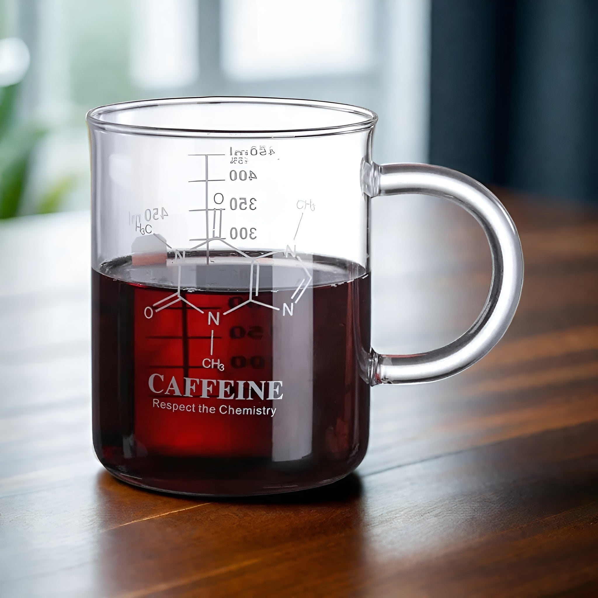 Tazza Chemist's Brew con molecola di caffeina