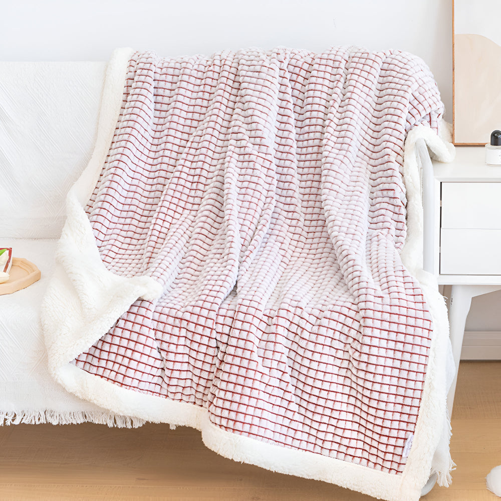 Warm Waffle Sherpa Blanket