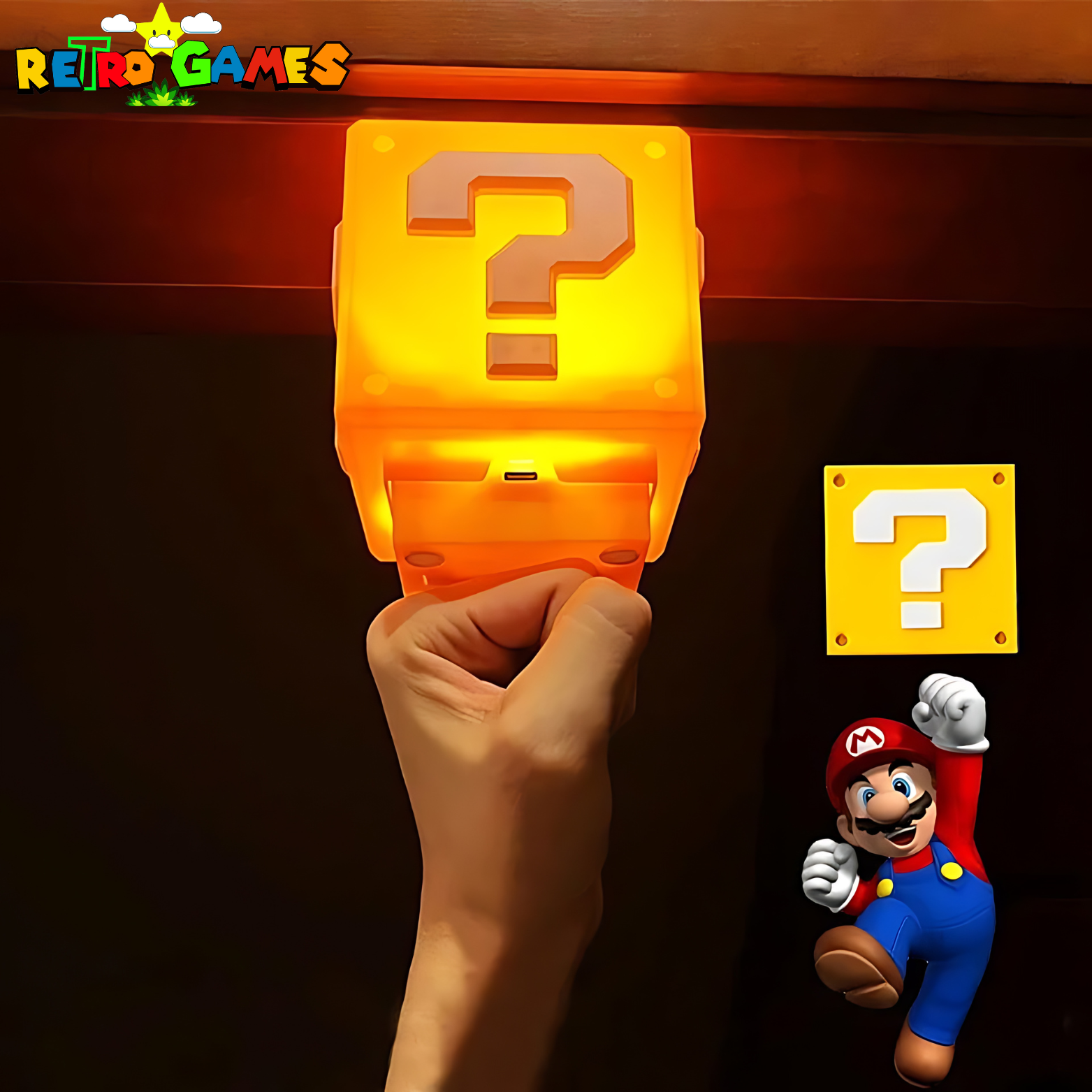 Super Mario Kérdőjel Blokk Világító