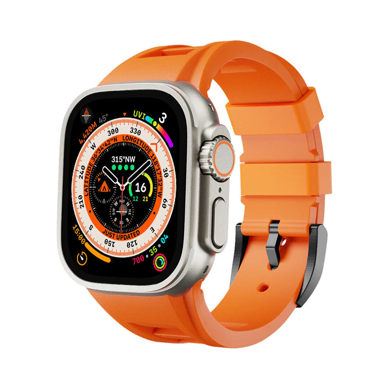 RM Sport FKM Cinturino in Gomma per Apple Watch