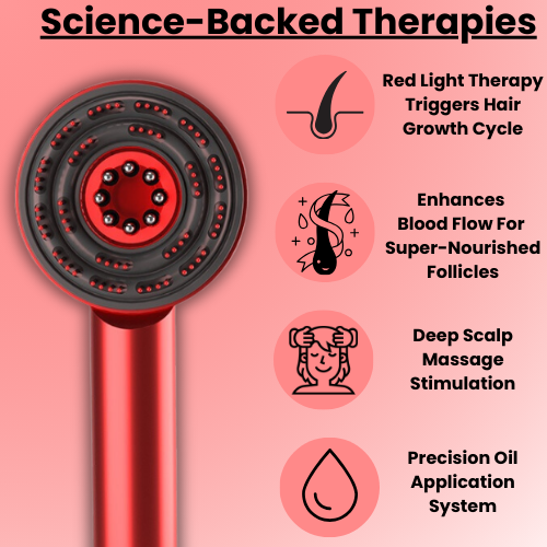 3-in-1 Red Light Scalp Massager