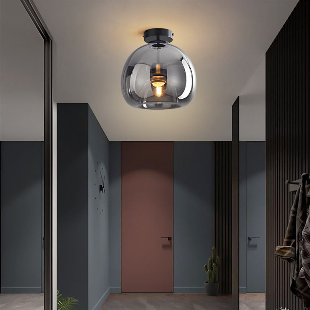 Kopparglas Semi Flush Mount Taklampa