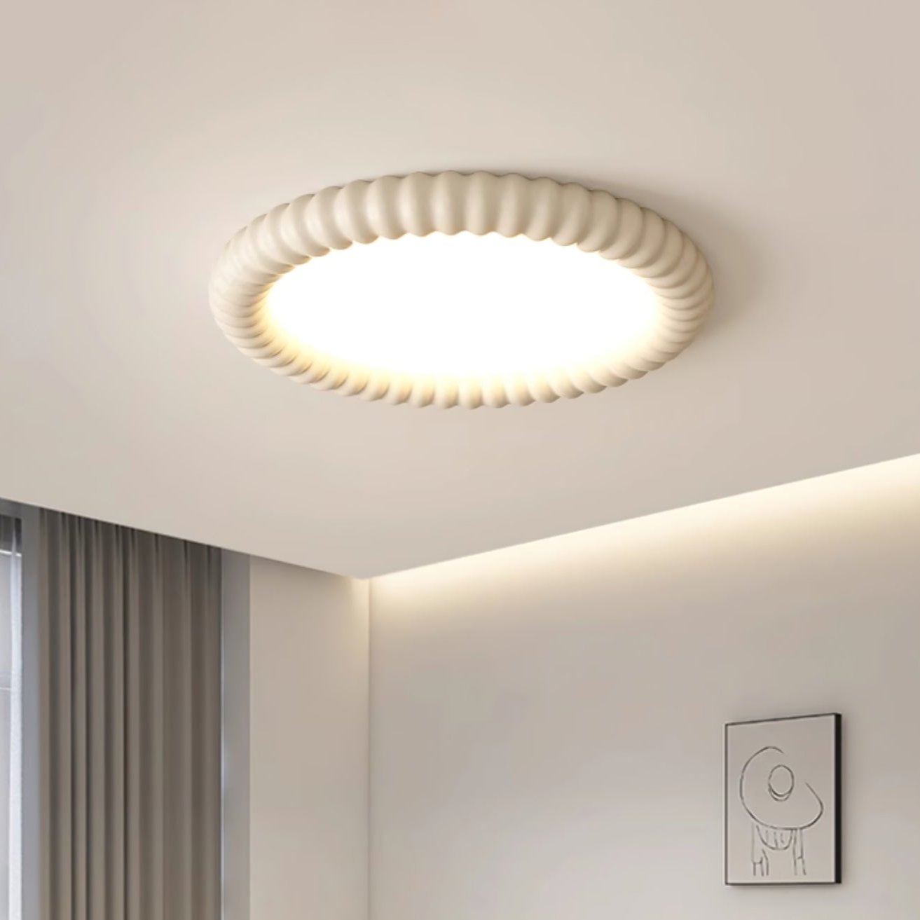 Ripple – Moderne Halo-loftslampe