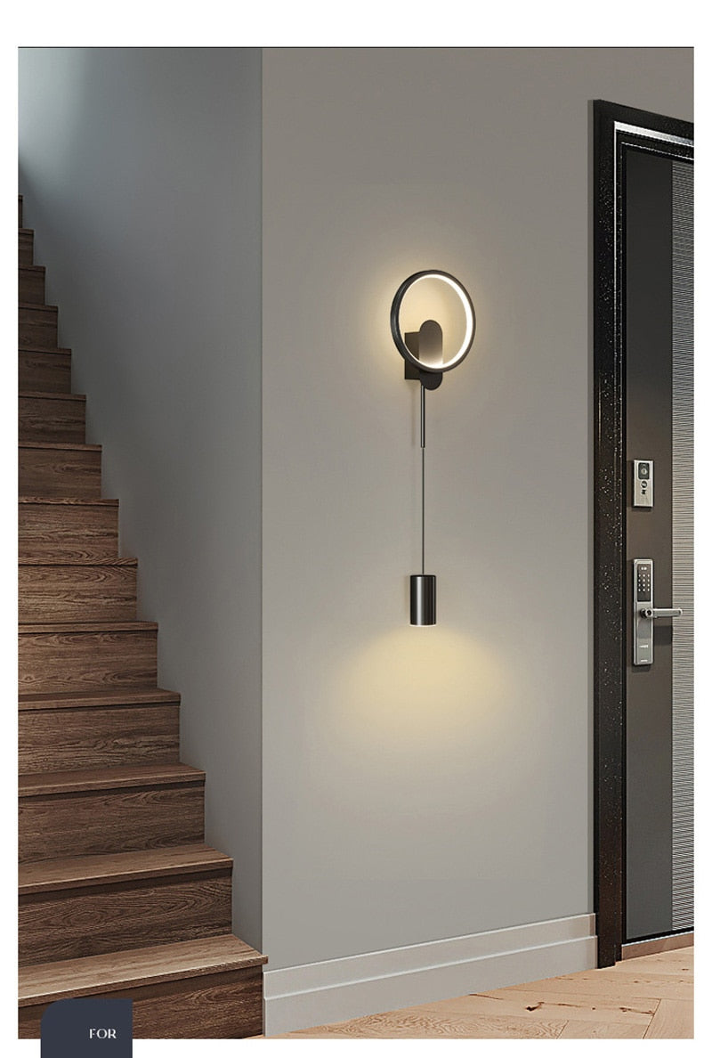 BAN Branwen Moderne LED Nordisk Gull Vegglampe 24W