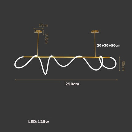 Kolia LED Dimbar Svart Vitguld Krom Takdesigner