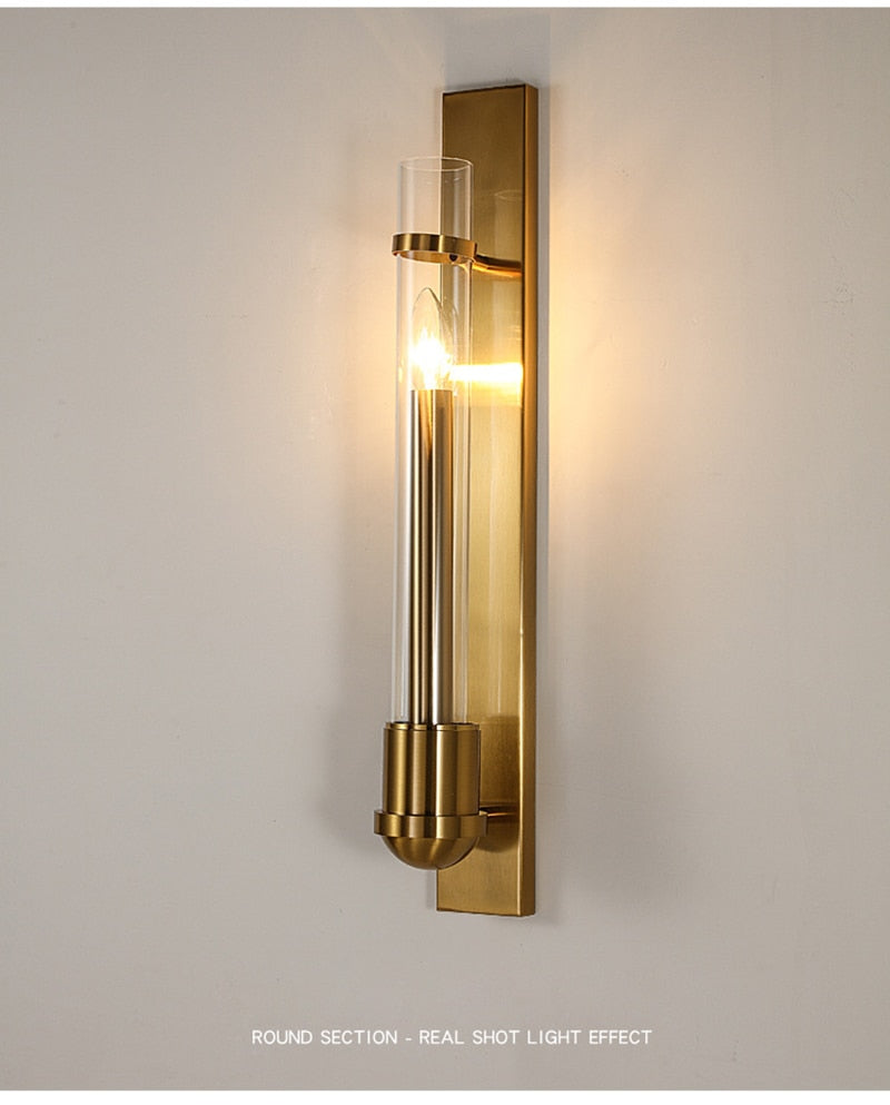 WIN Modern Led American Style Wall Lamp Luxury Golden Light