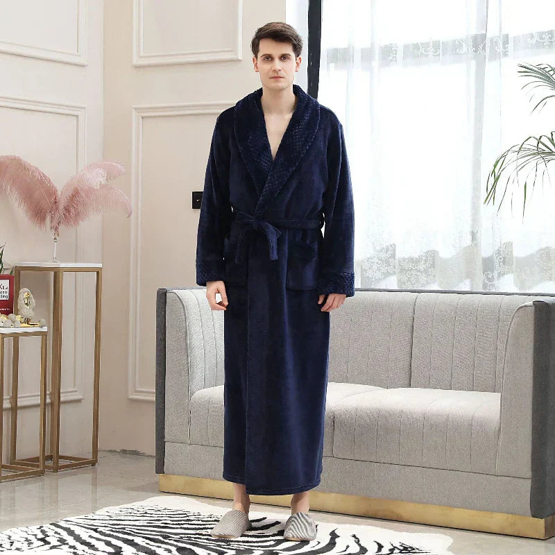 CozyNuit – Fleece Bathrobe for Men