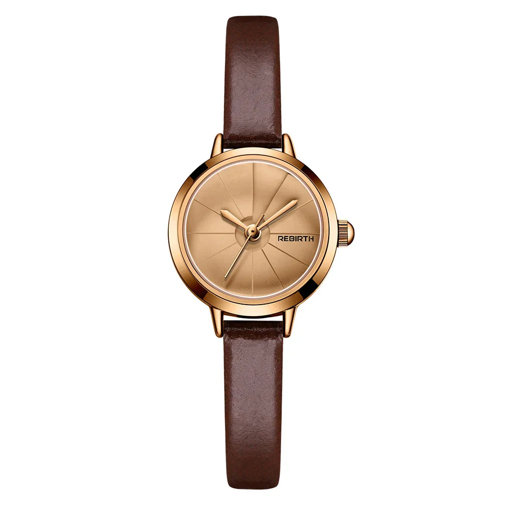 Mini Vintage Leather Watch for women