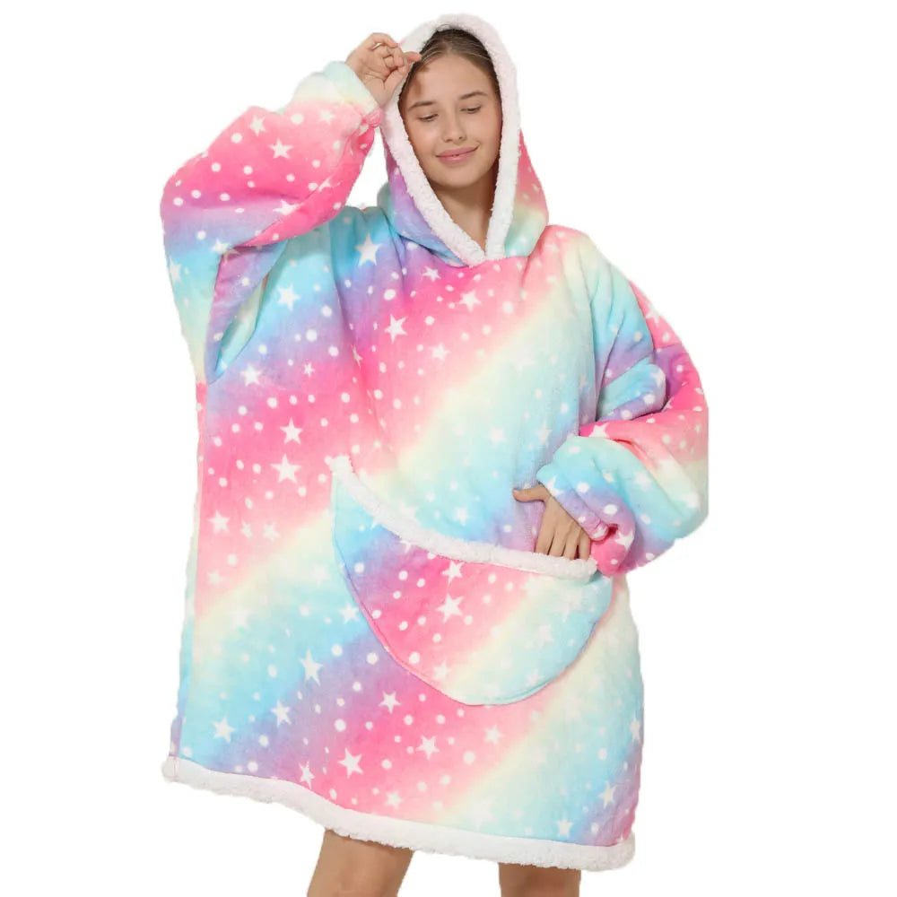 SnugJoy - Fleece with Hood in bright colors