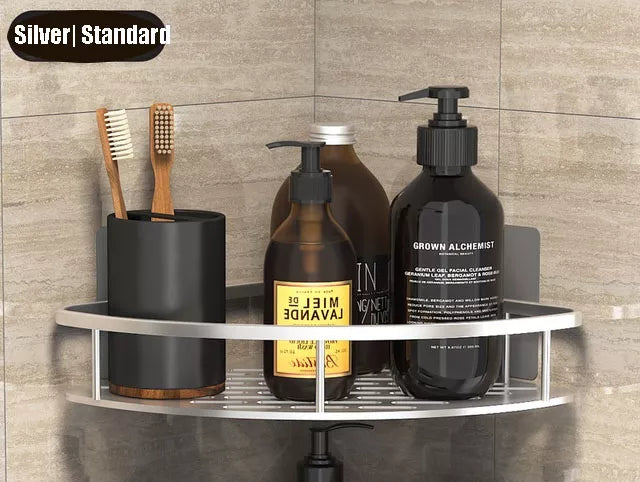 No-Drill Bathroom Corner Shelf: Stylish and Practical Shower Storage Solution