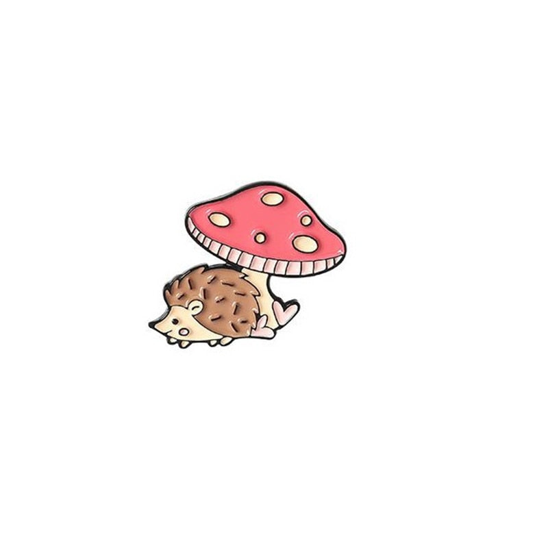 Mushroom Series Collection Enamel Pins