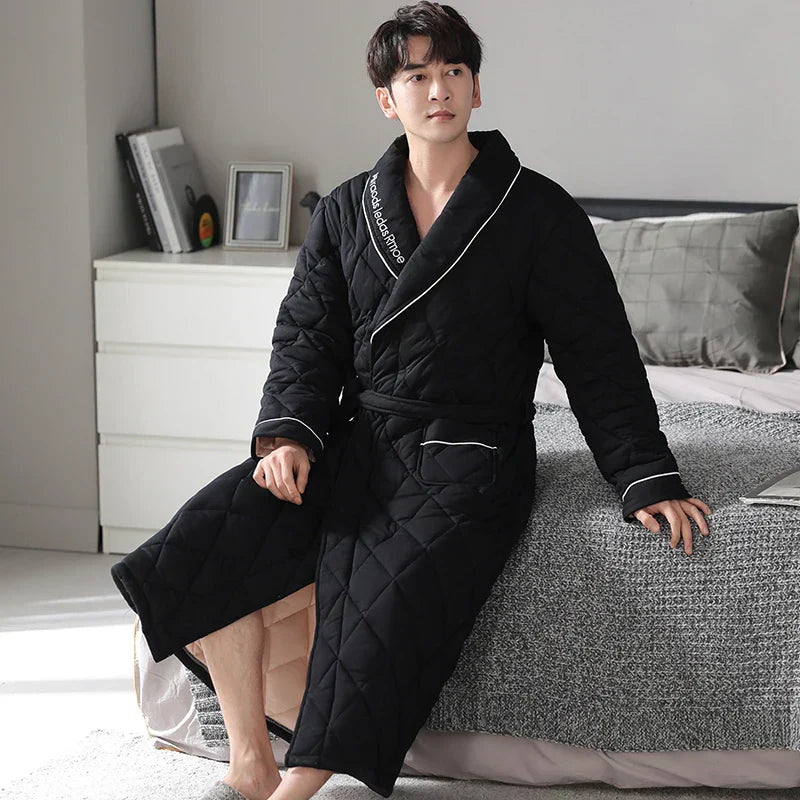 CozyLayer – Winter Bathrobe with 3 Layers