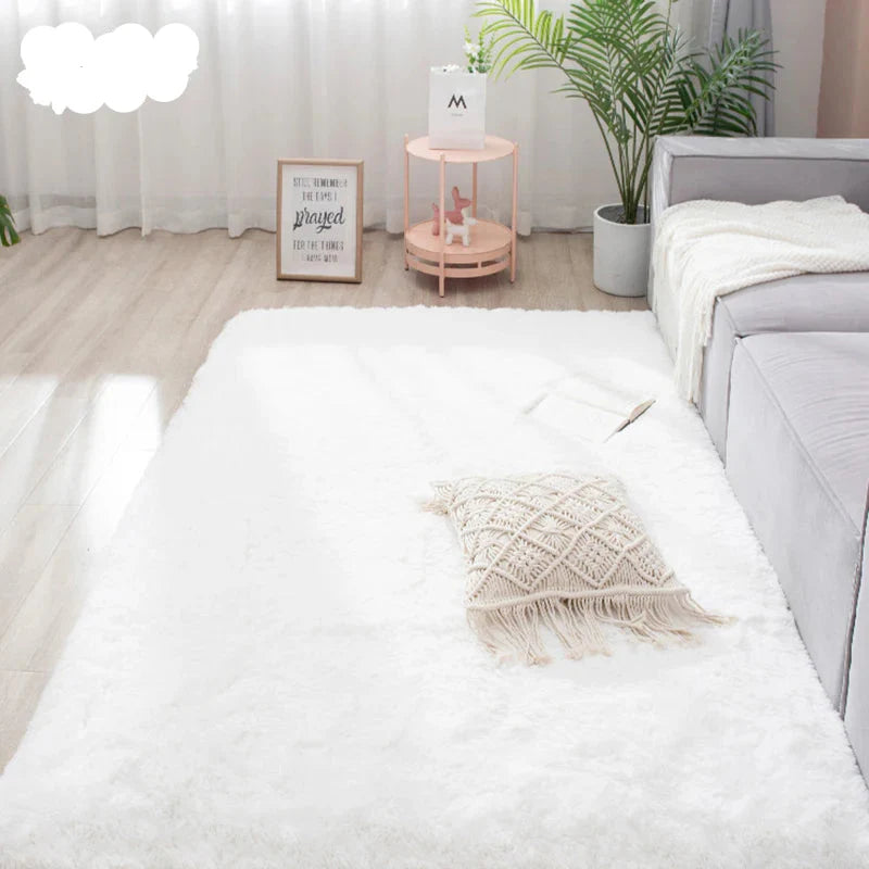 Sara Soft Shaggy Rug for Bedroom - Nordic Style Plush Carpet for Kids Room