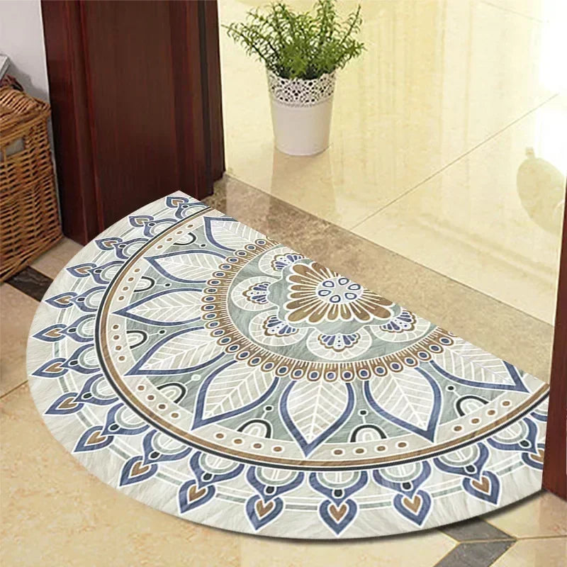 Winnie Retro Felpudo Semicircular – Elegante Alfombra de Entrada Antideslizante para Interior