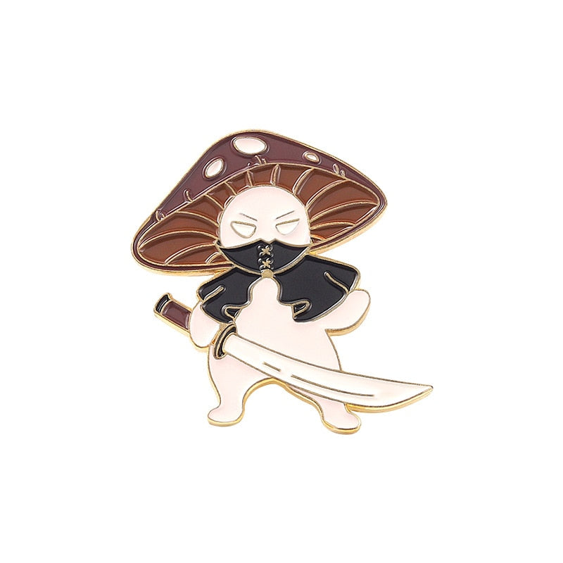 Mushroom Series Collection Enamel Pins