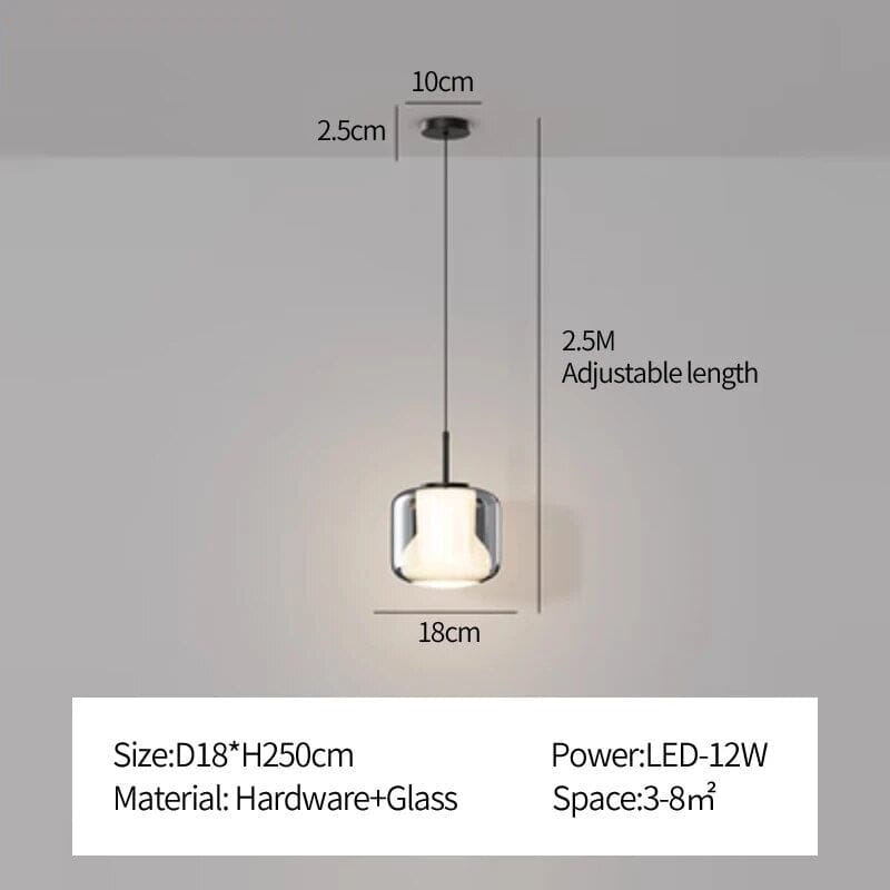 Modern  LED Glass Pendant