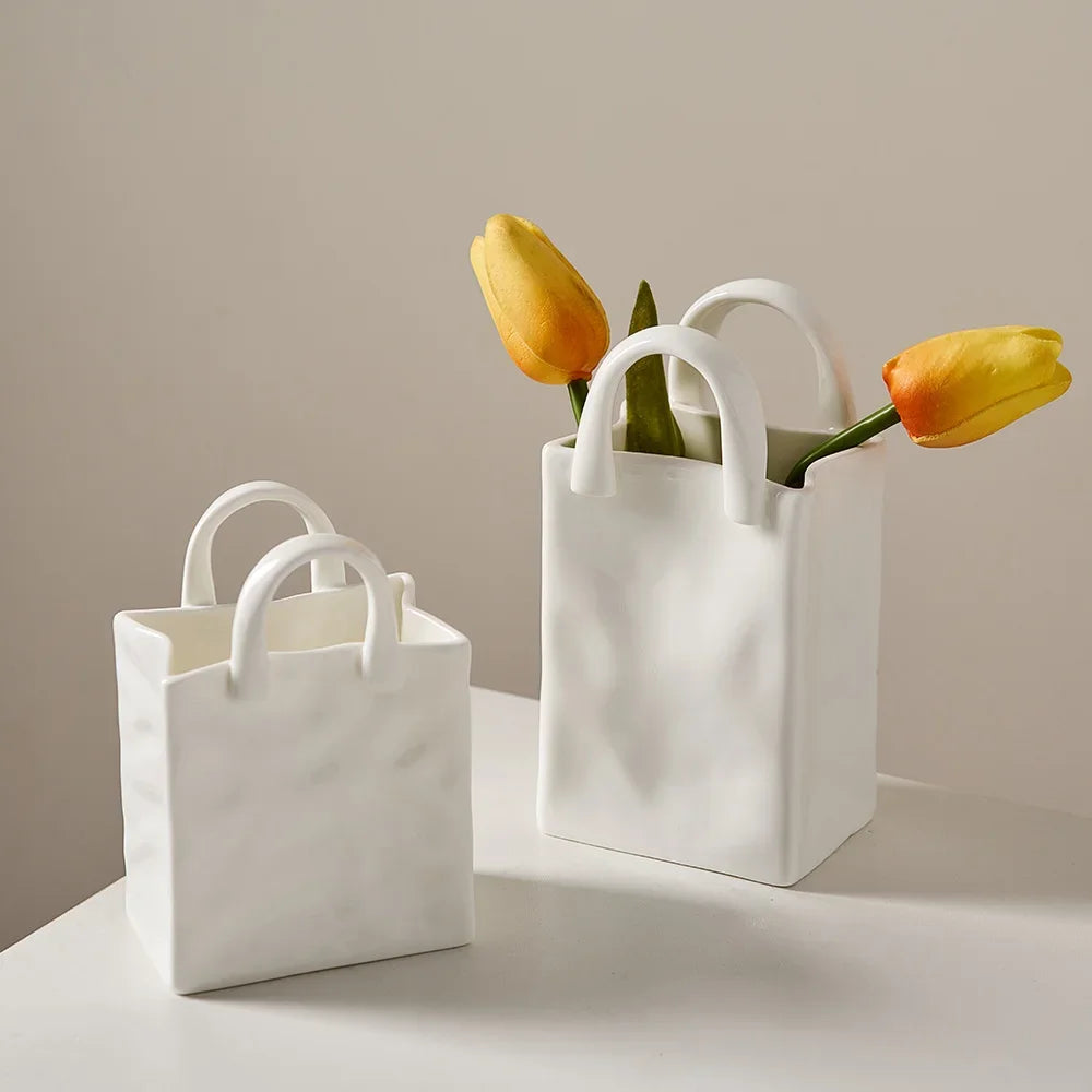 Simple Decorative Handbag Vase