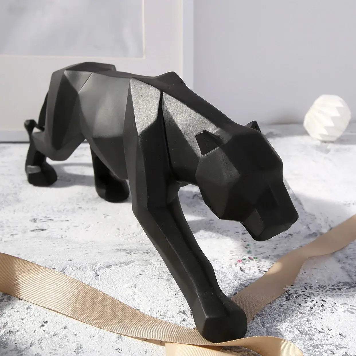 Panther Resin Sculpture Abstract Figurine