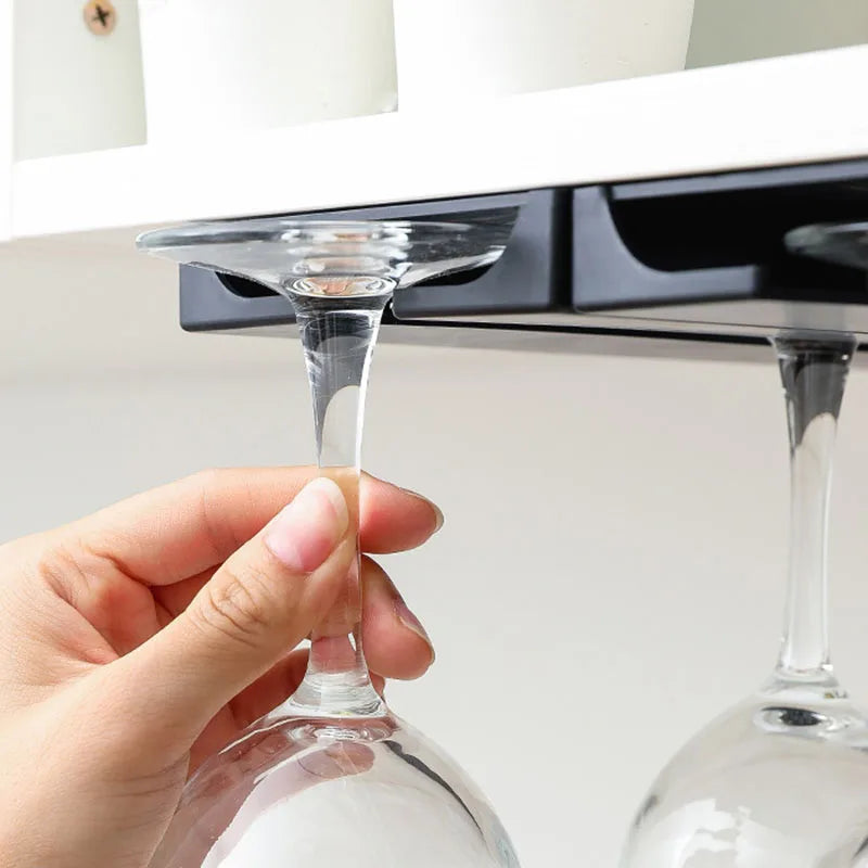 Elegant No-Drill Wine Glass Rack