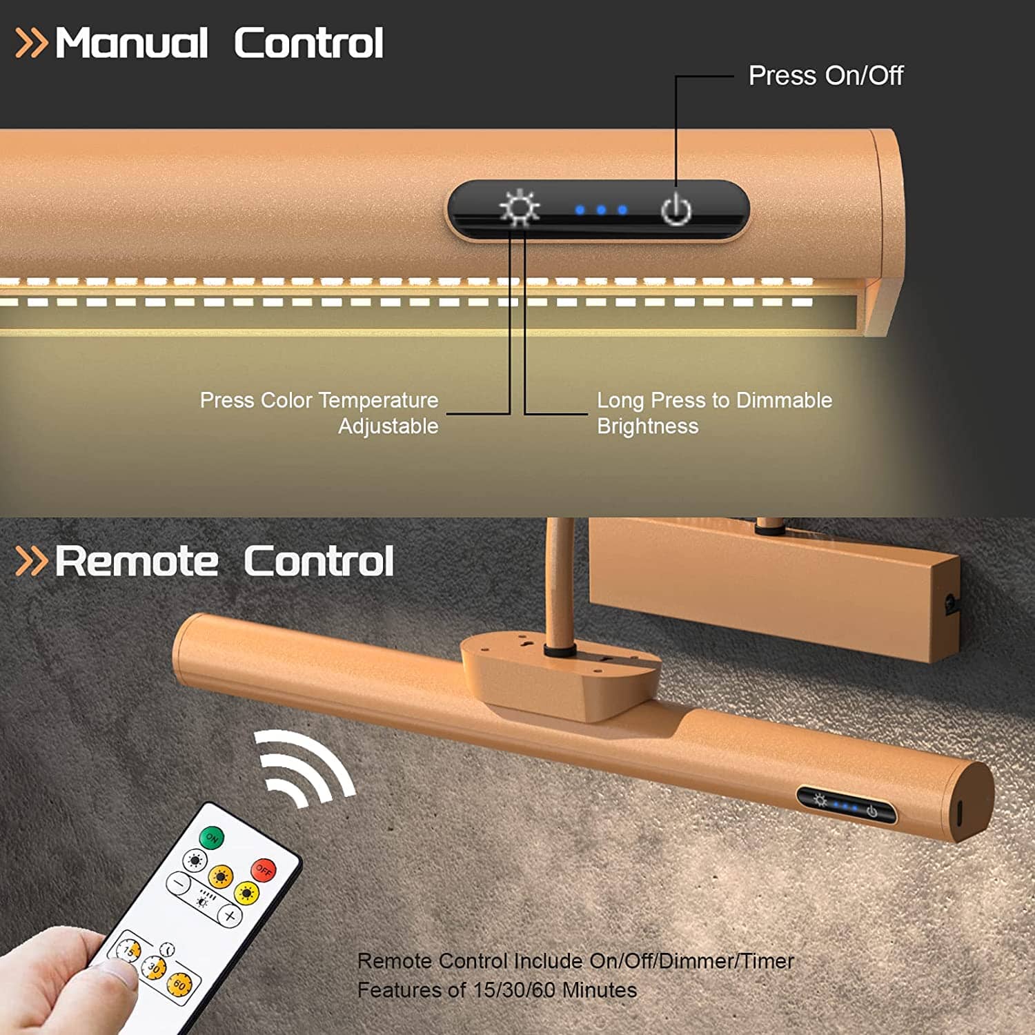 Lámpara de pared LED Martin para marcos de fotos