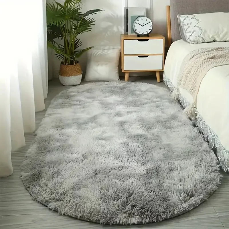 Sara Fluffy Alfombra Antideslizante Tie-Dye – Suave Alfombra de Felpa para Decoración del Hogar