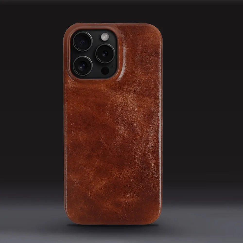 L'EXÉCUTIF - COQUE IPHONE EN CUIR VÉRITABLE