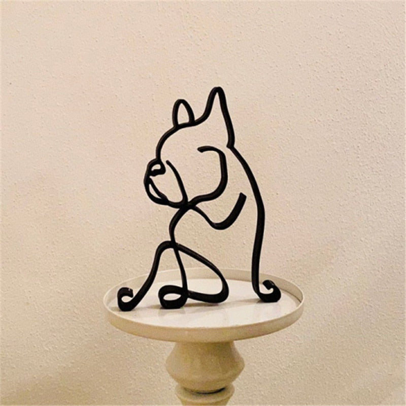 Vrimlo® Iron Dog and Cat Sculptures