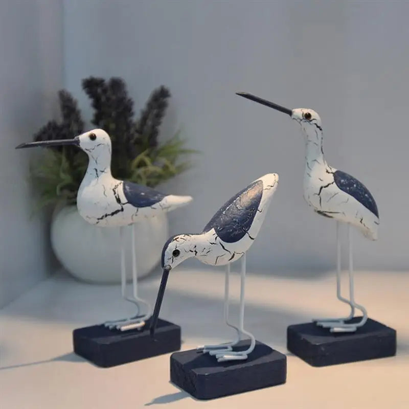 Mediterranean Seabird Figurines Dekor