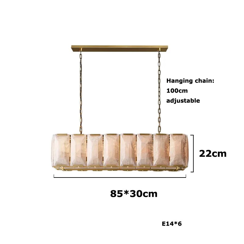 Lámparas colgantes de araña regulables LED E14 retro americanas