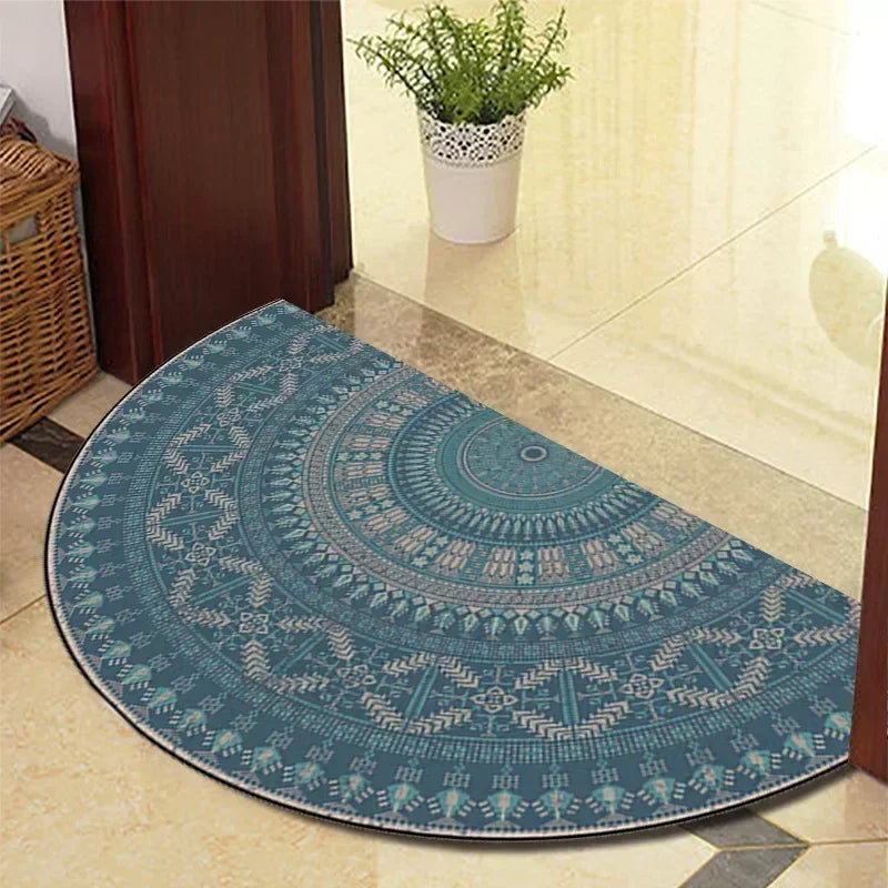 Winnie Retro Felpudo Semicircular – Elegante Alfombra de Entrada Antideslizante para Interior