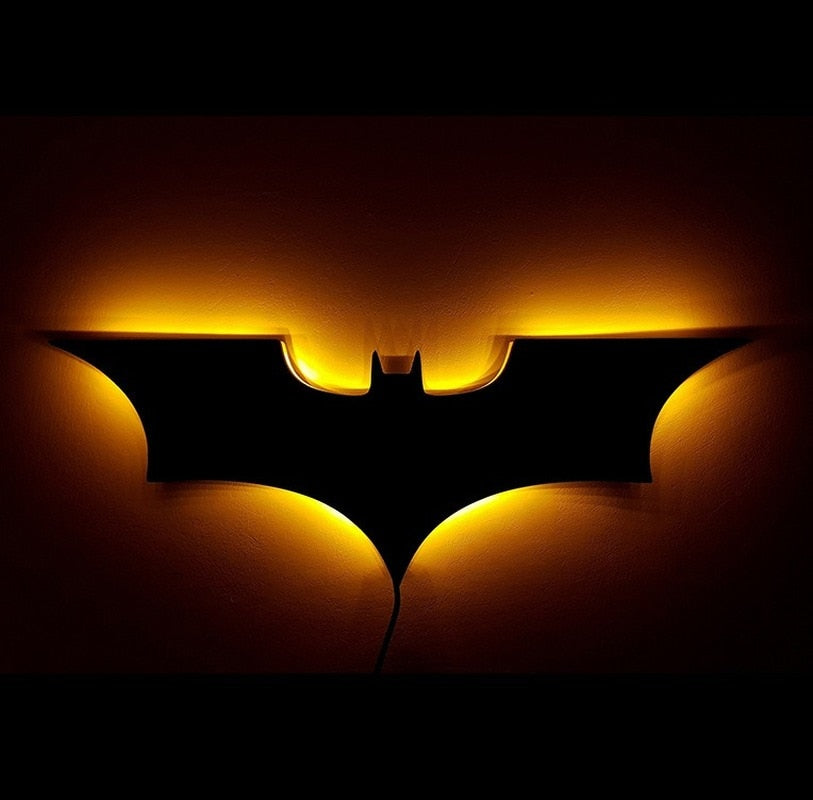 Batman LED-Wandleuchte mit kabelloser Fernbedienung und Farbwechsel