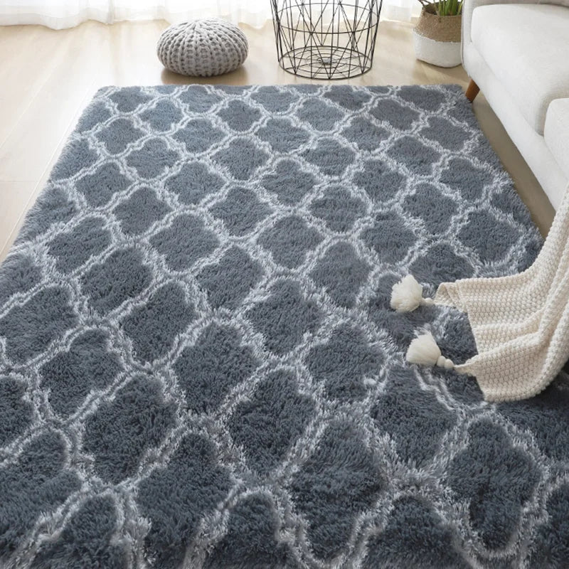 Sara Plush Nordic Lounge Rug para Sala de Estar y Dormitorio - Suave, Acogedor y Decoración Moderna para el Hogar